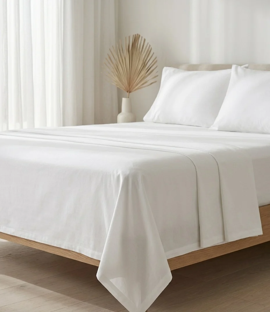Majestic Cotton Pillowcase – White 50x90 cm, 600 TC - Image 2